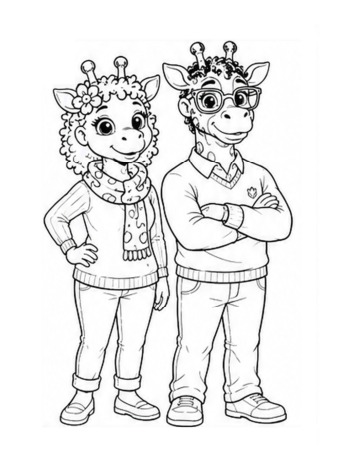 Preview of Coloring Page Set 7